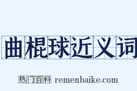 曲棍球近义词是什么意思的图片